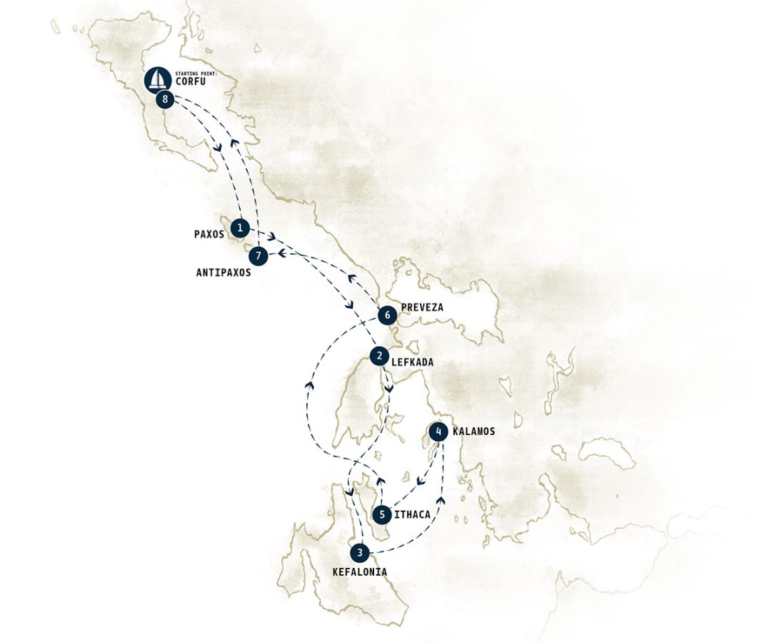 Ionian Itinerary Map