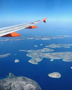 Flying over Croatia